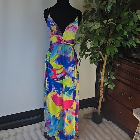 Fashion Nova Dresses & Skirts - Fashion Nova Vibrant Multicolor Maxi Dress